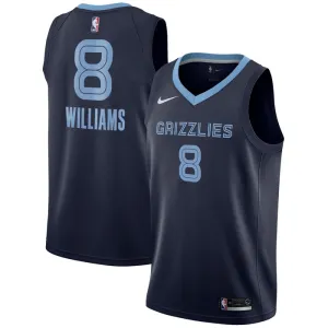 Maillot Homme Memphis Grizzlies Zaire Williams 8 Icon Edition Navy Swingman