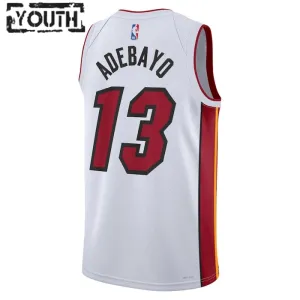 Maillot Enfant Miami Heat Bam Adebayo 13 Association Edition Blanc Swingman