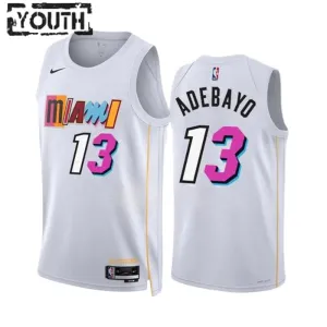 Maillot Enfant Miami Heat Bam Adebayo 13 City Edition 2022-23 Blanc Swingman Maillot Enfant Miami Heat Bam Adebayo 13 City Edition 2022-23 Blanc Swingman