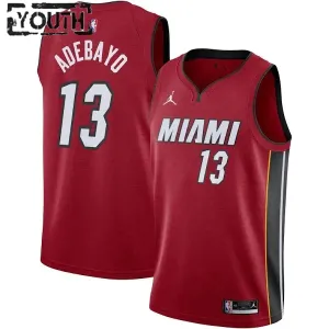 Maillot Enfant Miami Heat Bam Adebayo 13 Icon Edition Rouge Swingman