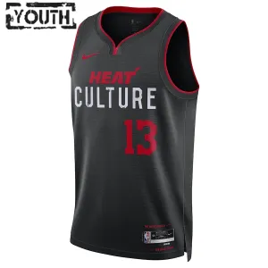 Maillot Enfant Miami Heat Bam Adebayo City Edition 2023-24 Noir Swingman