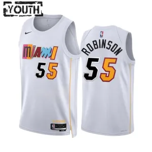 Maillot Enfant Miami Heat Duncan Robinson 55 City Edition 2022-23 Blanc Swingman Maillot Enfant Miami Heat Duncan Robinson 55 City Edition 2022-23 Blanc Swingman