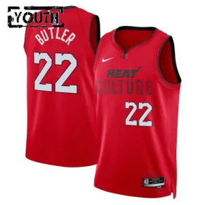 Maillot Enfant Miami Heat Jimmy Butler City Edition 2024-25 Rouge Swingman