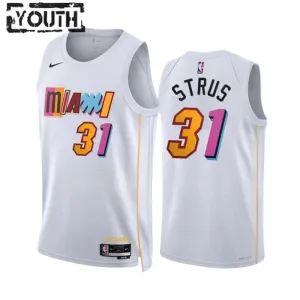 Maillot Enfant Miami Heat Max Strus 31 City Edition 2022-23 Blanc Swingman Maillot Enfant Miami Heat Max Strus 31 City Edition 2022-23 Blanc Swingman