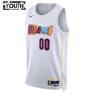 Maillot Enfant Miami Heat Personnalisé City Edition 2022-23 Blanc Swingman