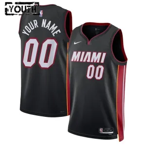 Maillot Enfant Miami Heat Personnalisé Icon Edition Noir Swingman