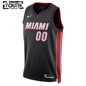 Maillot Enfant Miami Heat Personnalisé Icon Edition Noir Swingman
