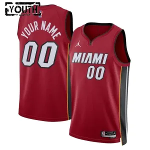 Maillot Enfant Miami Heat Personnalisé Statement Edition Rouge Swingman