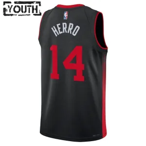 Maillot Enfant Miami Heat Tyler Herro 14 City Edition 2023-24 Noir Swingman