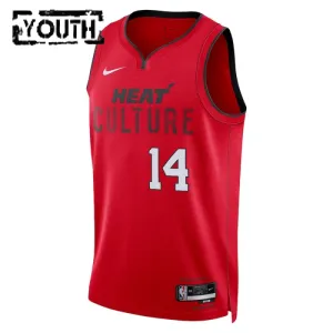 Maillot Enfant Miami Heat Tyler Herro City Edition 2024-25 Rouge Swingman