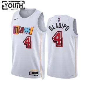 Maillot Enfant Miami Heat Victor Oladipo 4 City Edition 2022-23 Blanc Swingman Maillot Enfant Miami Heat Victor Oladipo 4 City Edition 2022-23 Blanc Swingman