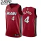 Maillot Enfant Miami Heat Victor Oladipo 4 Icon Edition Rouge Swingman