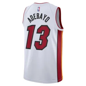 Maillot Homme Miami Heat Bam Adebayo 13 Association Edition Blanc Swingman