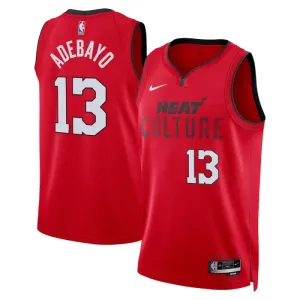 Maillot Homme Miami Heat Bam Adebayo City Edition 2024-25 Rouge Swingman