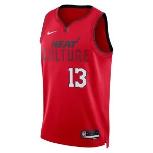 Maillot Homme Miami Heat Bam Adebayo City Edition 2024-25 Rouge Swingman