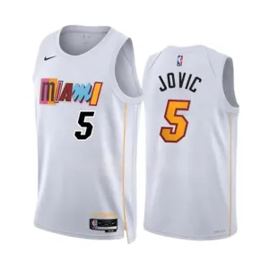 Maillot Homme Miami Heat Nikola Jovic 5 City Edition 2022-23 Blanc Swingman Maillot Homme Miami Heat Nikola Jovic 5 City Edition 2022-23 Blanc Swingman