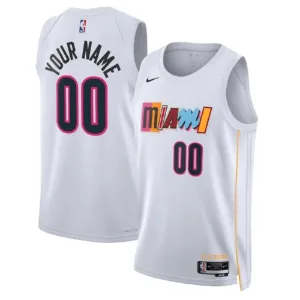 Maillot Homme Miami Heat Personnalisé City Edition 2022-23 Blanc Swingman