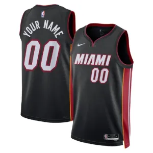 Maillot Homme Miami Heat Personnalisé Icon Edition Noir Swingman