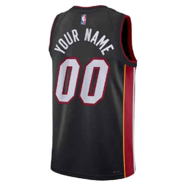 Maillot Homme Miami Heat Personnalisé Icon Edition Noir Swingman