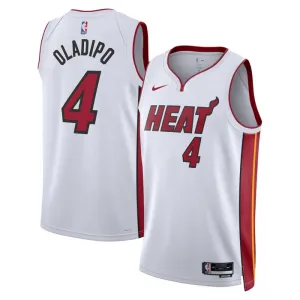 Maillot Homme Miami Heat Victor Oladipo 4 Association Edition Blanc Swingman