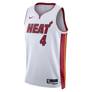 Maillot Homme Miami Heat Victor Oladipo 4 Association Edition Blanc Swingman