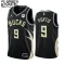 Maillot Enfant Milwaukee Bucks Bobby Portis JR 9 Statement Edition Noir Swingman