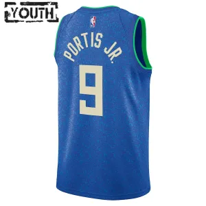 Maillot Enfant Milwaukee Bucks Bobby Portis Jr City Edition 2023-24 Royal Swingman