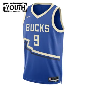 Maillot Enfant Milwaukee Bucks Bobby Portis JR City Edition 2024-25 Bleu Swingman
