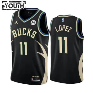Maillot Enfant Milwaukee Bucks Brook Lopez 11 Statement Edition Noir Swingman Maillot Enfant Milwaukee Bucks Brook Lopez 11 Statement Edition Noir Swingman