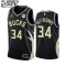Maillot Enfant Milwaukee Bucks Giannis Antetokounmpo 34 Statement Edition Noir Swingman