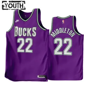 Maillot Enfant Milwaukee Bucks Khris Middleton 22 purple Classic Edition 2022-23 Swingman Maillot Enfant Milwaukee Bucks Khris Middleton 22 purple Classic Edition 2022-23 Swingman