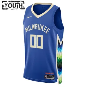 Maillot Enfant Milwaukee Bucks Personnalisé City Edition 2022-23 Swingman