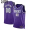 Maillot Enfant Milwaukee Bucks Personnalisé Classic Edition 2022-23 Violet Swingman