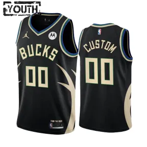 Maillot Enfant Milwaukee Bucks Personnalisé Statement Edition Noir Swingman Maillot Enfant Milwaukee Bucks Personnalisé Statement Edition Noir Swingman