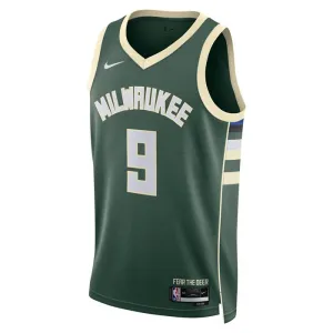 Maillot Homme Milwaukee Bucks Bobby Portis JR 9 Icon Edition Vert Swingman