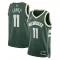 Maillot Homme Milwaukee Bucks Brook Lopez 11 Icon Edition Vert Swingman