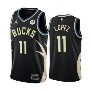 Maillot Homme Milwaukee Bucks Brook Lopez 11 Statement Edition Noir Swingman Maillot Homme Milwaukee Bucks Brook Lopez 11 Statement Edition Noir Swingman