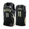 Maillot Homme Milwaukee Bucks Brook Lopez 11 Statement Edition Noir Swingman