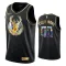 Maillot Homme Milwaukee Bucks Diamond Edition Personnalisé Noir Swingman