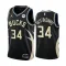 Maillot Homme Milwaukee Bucks Giannis Antetokounmpo 34 Statement Edition Noir Swingman