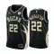 Maillot Homme Milwaukee Bucks Khris Middleton 22 Statement Edition Noir Swingman