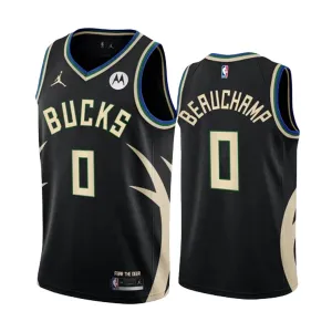 Maillot Homme Milwaukee Bucks Marjon Beauchamp 0 Statement Edition Noir Swingman Maillot Homme Milwaukee Bucks Marjon Beauchamp 0 Statement Edition Noir Swingman