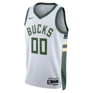Maillot Homme Milwaukee Bucks Personnalisé Association Edition Blanc Swingman