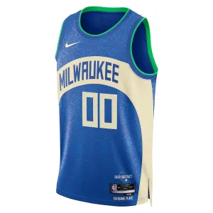 Maillot Homme Milwaukee Bucks Personnalisé City Edition 2023-24 Swingman