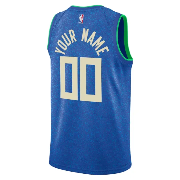 Maillot Homme Milwaukee Bucks Personnalisé City Edition 2023-24 Swingman