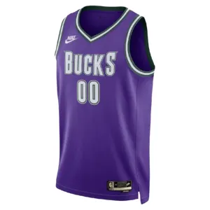 Maillot Homme Milwaukee Bucks Personnalisé Classic Edition 2022-23 Violet Swingman