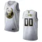 Maillot Homme Milwaukee Bucks Personnalisé Golden Edition Blanc Swingman