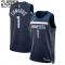 Maillot Enfant Minnesota Timberwolves Anthony Edwards 1 Icon Edition Navy Swingman