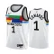 Maillot Homme Minnesota Timberwolves Anthony Edwards 1 City Edition 2022-23 Blanc Swingman