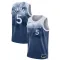 Maillot Homme Minnesota Timberwolves Anthony Edwards 5 City Edition 2023-24 Bleu Swingman